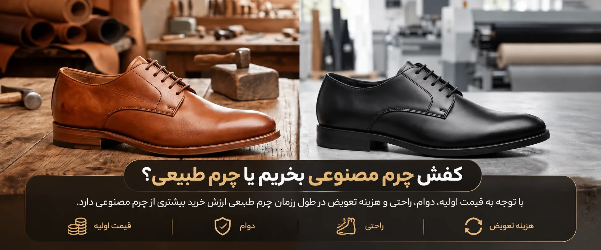 کفش چرم طبیعی بهتره یا چرمک مصنوعی